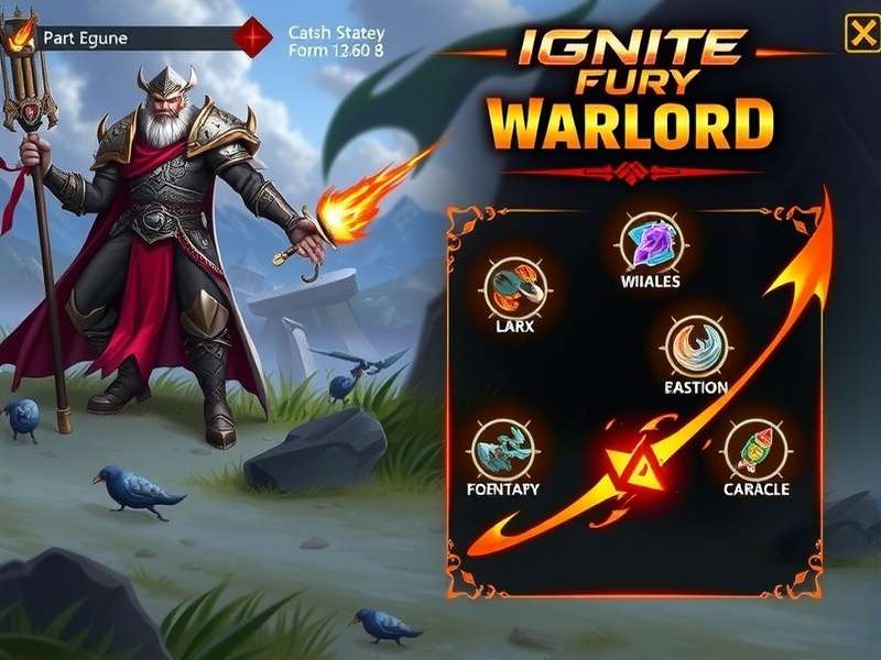 Ignite Fury Warlord gameplay screenshot showing combat and strategy elements